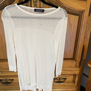 Magashoni white long sleeve top xs